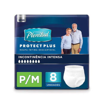 FRALDAS DESC PLENITUD ACTIVE PLUS P/M C/8UND