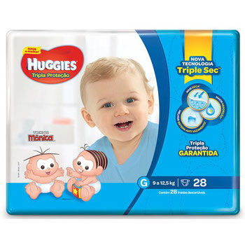 FRALDAS DESC TURMA MONICA JUMBO TRIPLA G C/28UND
