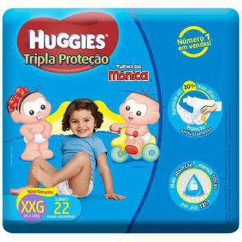 FRALDAS DESC TURMA MONICA JUMBOI XXG C/22