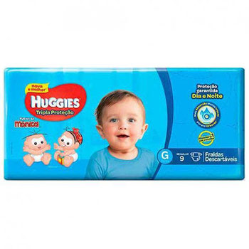 FRALDAS DESC TURMA MONICA TRIPLA REGULAR G 9UND