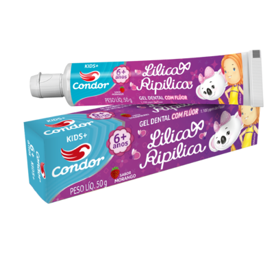 GEL DENTAL S/ FLUOR LILICA RIP BAMB 3 50G