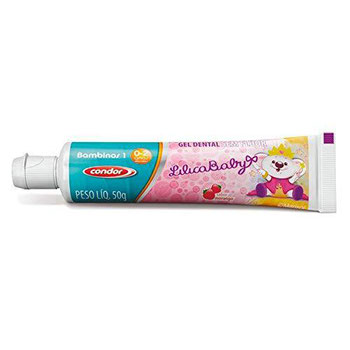 GEL DENTAL S/ FLUOR LILICA RIP MORANGO 50G