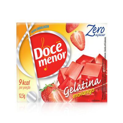 GELATINA DOCE MENOR MORANGO 12G