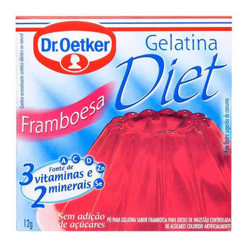GELATINA DR OETKER DIET FRAMBOESA 12G