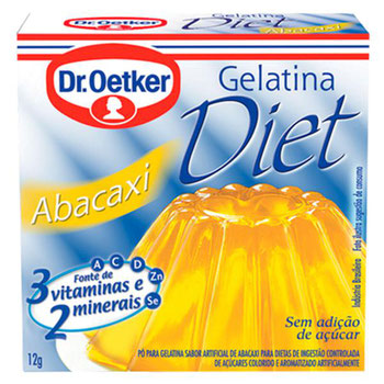 GELATINA DR OETKER PO DIET ABACAXI 12G