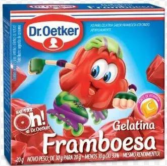 Gelatina Dr Oetker Framboesa 20gr