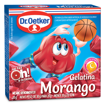Gelatina Em Pó Dr. Oetker Morango 20gr