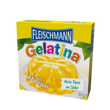 GELATINA FLEISCHMANN ABACAXI 30G