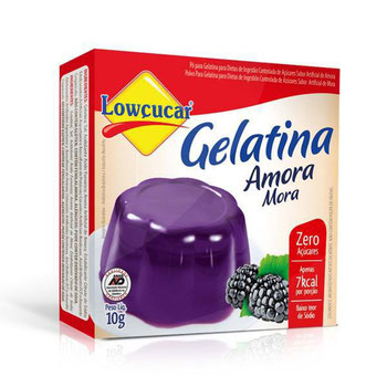 GELATINA LOWCUCAR ZERO AMORA 10G