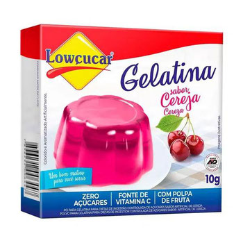 GELATINA LOWCUCAR ZERO CEREJA 10G