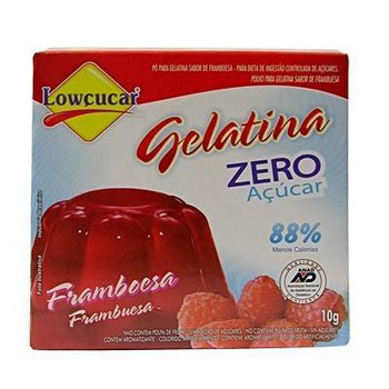 GELATINA LOWCUCAR ZERO FRAMBOESA 10G