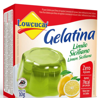 GELATINA LOWCUCAR ZERO LIMAO 10G