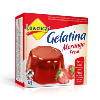GELATINA LOWCUCAR ZERO MORANGO 10G