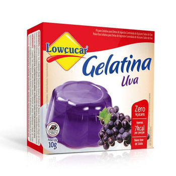 GELATINA LOWCUCAR ZERO UVA 10G