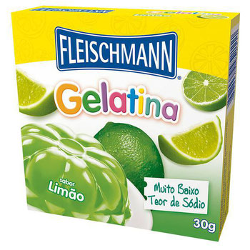 GELATINA PO FLEISCHMANN LIMAO 30G