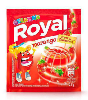 Gelatina Royal Morango 25gr