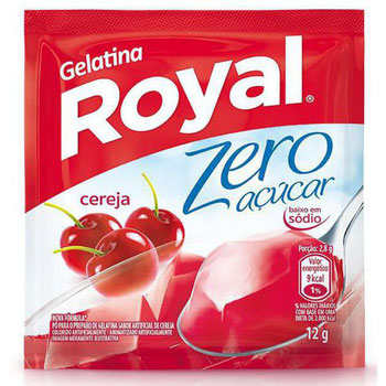 GELATINA ROYAL ZERO CEREJA 12G