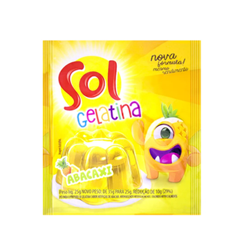 GELATINA SOL PO ABACAXI 25G