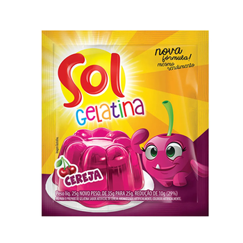 GELATINA SOL PO CEREJA 25G