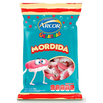 GELATINAS ARCOR MORDIDA 70G