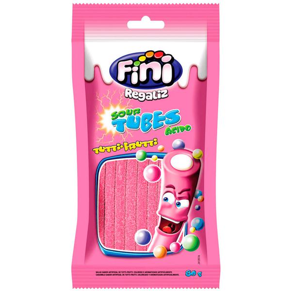GELATINAS FINI TUBES TUTTI FRUTTI 80G