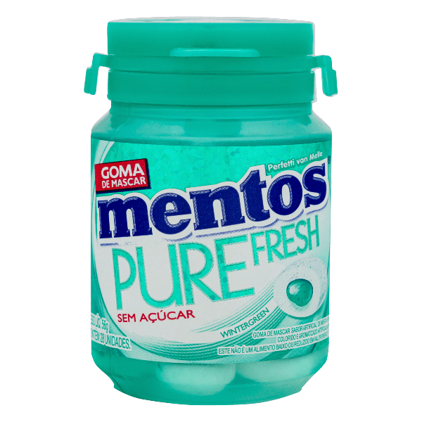 GOMA MASCAR MENTOS PURE FRESH S/ACUCAR 56G