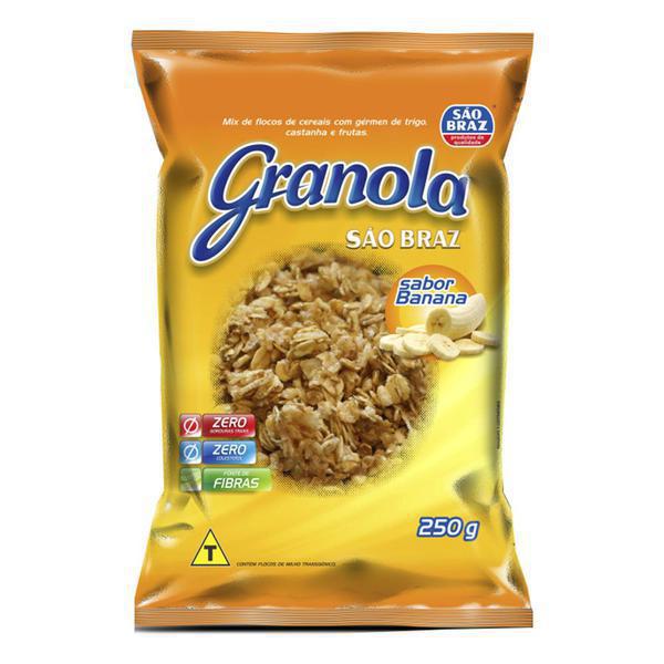 GRANOLA SAO BRAZ SABOR BANANA 250G