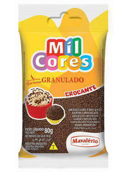 GRANULADO MIL CORES CHOCOLATE 80G