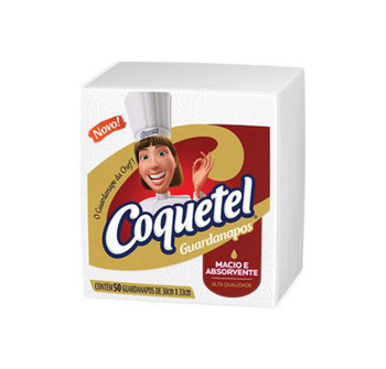 GUARDANAPO 30X33CM COQUETEL 50UNI