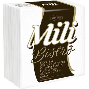 GUARDANAPO FOLHA DUPLA MILI BISTRO UND