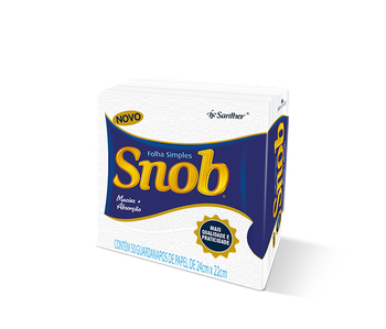 Guardanapos Snob Pequeno Folha Simples 24x22 Cm Com 50un