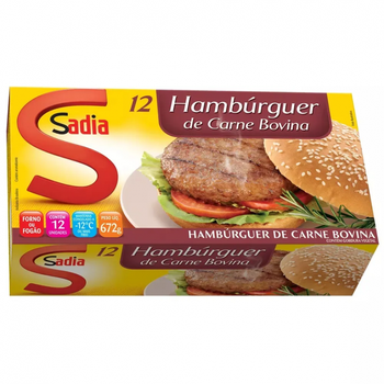 HAMBURGUER SADIA CARNE BOVINA 672G