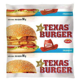 HAMBURGUER TEXAS BURGUER FRANGO 56G UND