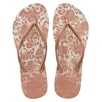 HAVAIANAS SLIM ANIMALS BRANCO/DOURADO 37/8