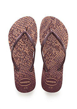 HAVAIANAS SLIM ANIMALS ROSA CROC 35/6