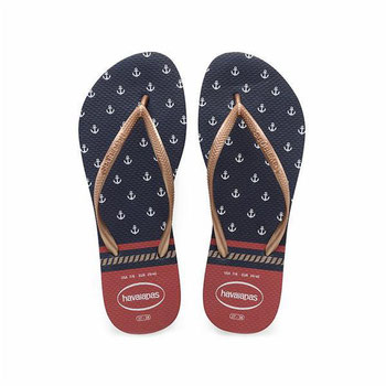 HAVAIANAS SLIM NAUTICAL MARFIM/VERM 39/40