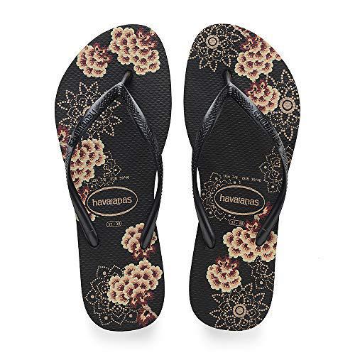 HAVAIANAS SLIM ORGANIC PRETO/CINZA 37/8