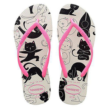 HAVAIANAS SLIM PETS BRANCO/MARAV 33/4