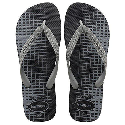 HAVAIANAS TOP BASIC PRETO/CINZA 39/40
