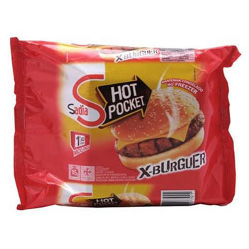 Sanduíche Sadia Hot Pocket X Burguer Bovino 145gr