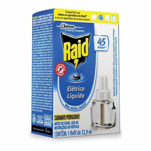 Repelente Elétrico Líquido Raid Refil 32,9ml
