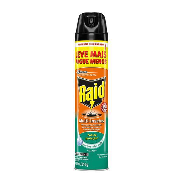 INSETICIDA RAID MULTI INSETO EUCALIPTO L450ML P300