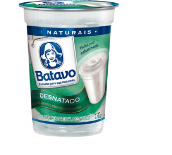 IOGURTE BATAVO COPO NATURAL DESNATADO 170G