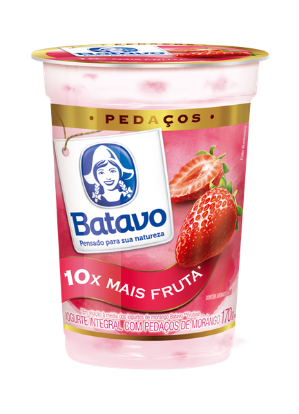IOGURTE BATAVO COPO PEDACOS MORANGO 170G