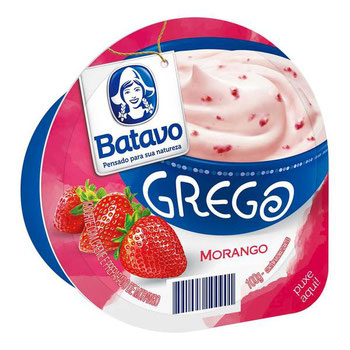 IOGURTE BATAVO GREGO MORANGO 100G