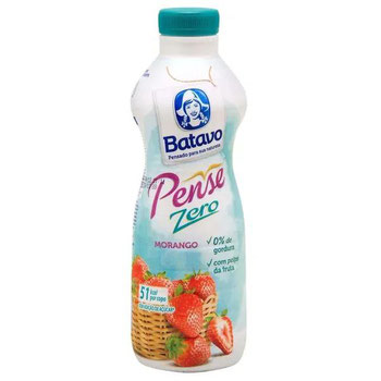 IOGURTE BATAVO PENSE MORANGO ZERO 900ML