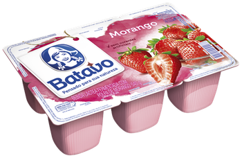 IOGURTE BATAVO POLPA MORANGO 90G