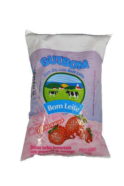 IOGURTE BOM LEITE GUTBOM SACHET MORANGO 180G