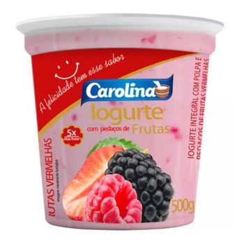 IOGURTE CAROLINA 500G MOR/AMORA/FRA