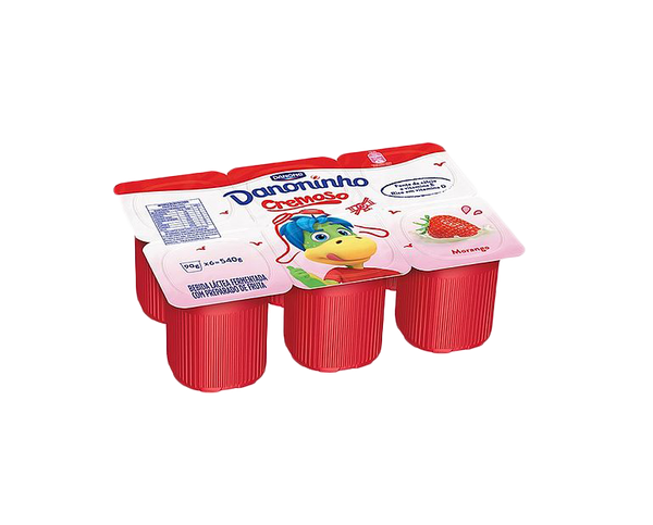 IOGURTE DANONE MORANGO DANONINHO CREMOSO 90G